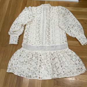 H&M Lace Dress Cream fairy core